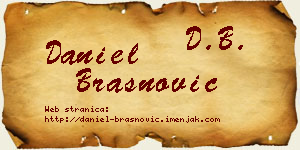 Daniel Brašnović vizit kartica